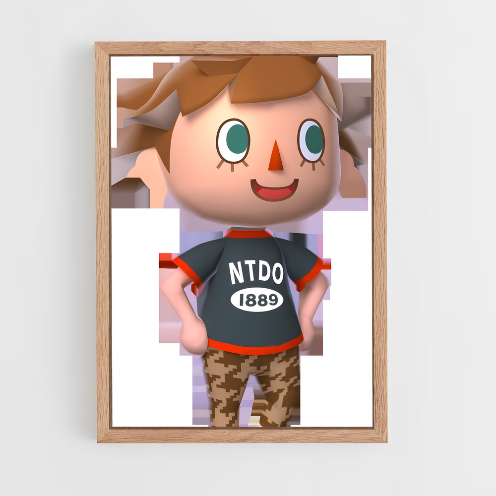 Poster Le Villageois – affiche Animal Crossing (vue 4)